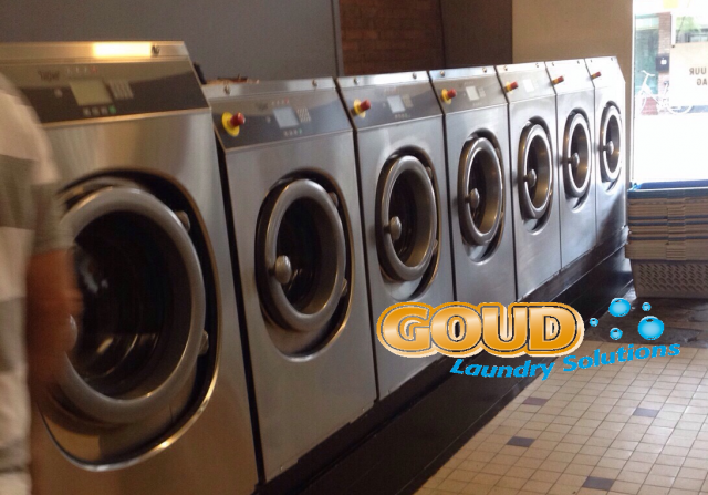 wassalon installatie nieuwe bedrijfwasmachines Goud Laundry Solutions